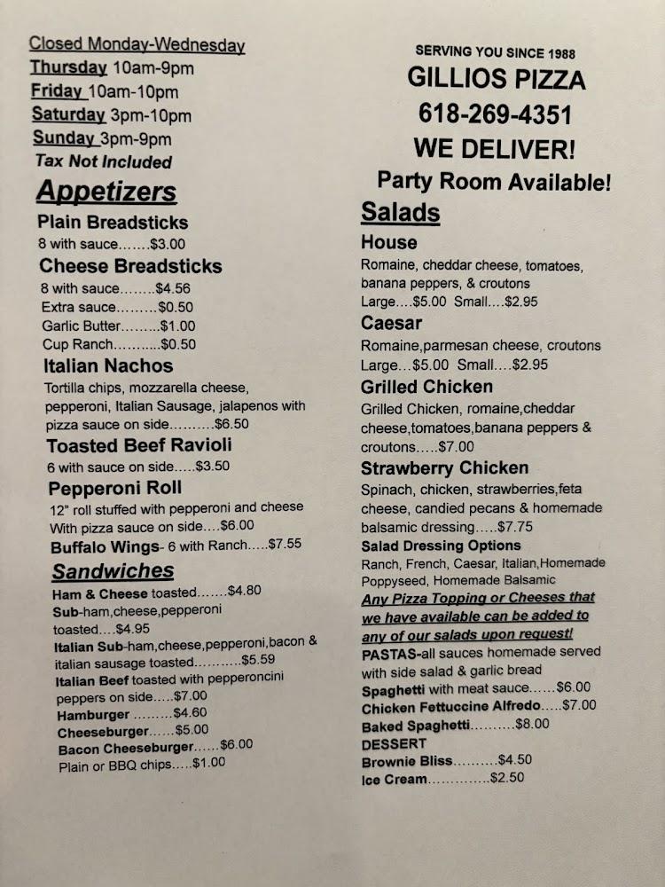 Gillio's Pizza Plain Breadsticks